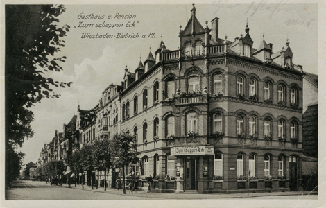 Das Gasthaus "Zum scheppen Eck" (ca. 40er Jahre des 20. Jahrhunderts)