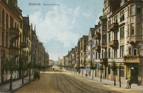 Die Kaiserstraße (ca. Anfang des 20. Jahrhunderts)