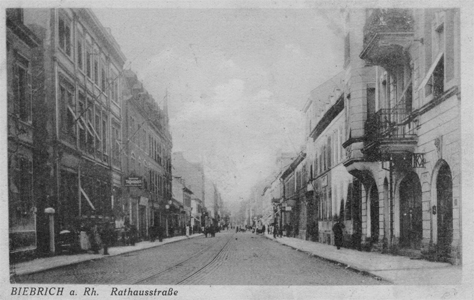 Die Rathausstraße (ca. Anfang des 20. Jahrhunderts)