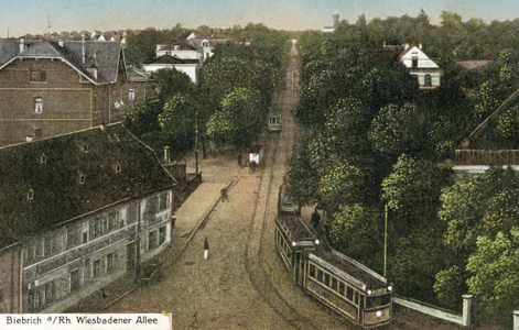 Die Wiesbadener Allee (ca. Anfang des 20. Jahrhunderts)