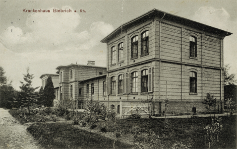 Das Biebricher Krankenhaus (ca. 1908)