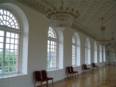 Die westliche Galerie des Biebricher Schlosses (Oktober 2007)