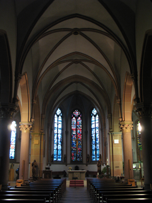 Im Inneren der Kirche Sankt Marien (Oktober 2007)